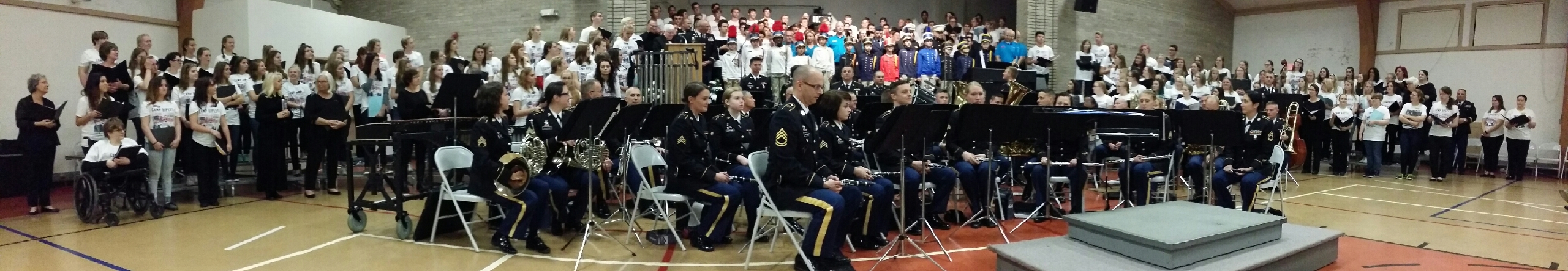 Retreat Choir and Band - Presentation of the Flags